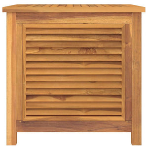 vidaXL Coffre de jardin avec sac 60x50x58 cm Bois de teck massif