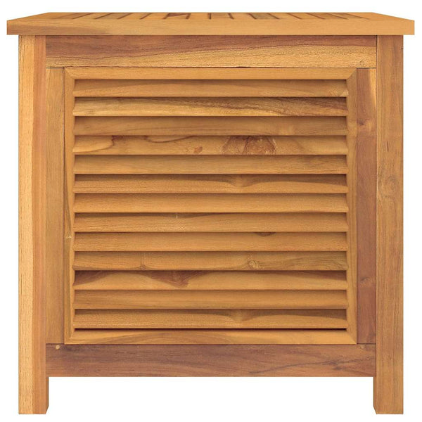vidaXL Coffre de jardin avec sac 60x50x58 cm Bois de teck massif