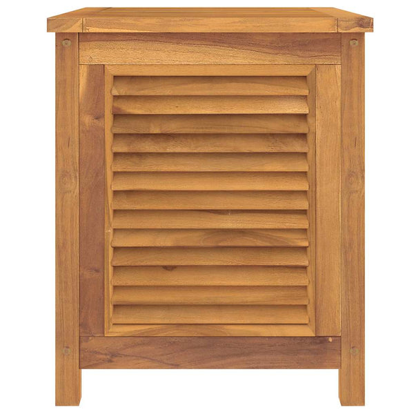 vidaXL Coffre de jardin avec sac 60x50x58 cm Bois de teck massif