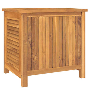vidaXL Coffre de jardin avec sac 60x50x58 cm Bois de teck massif
