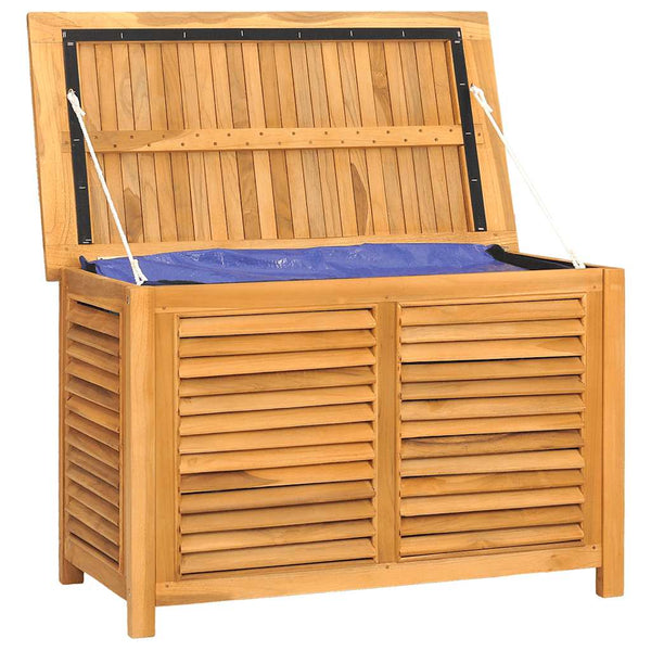 Teak Gartenbox mit Beutel 90x50x58 cm