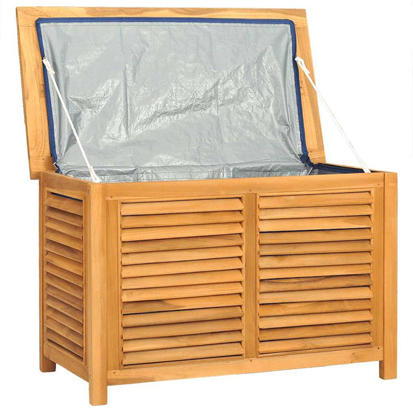Teak Gartenbox mit Beutel 90x50x58 cm