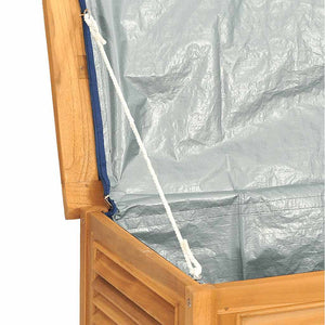 Teak Gartenbox mit Beutel 90x50x58 cm