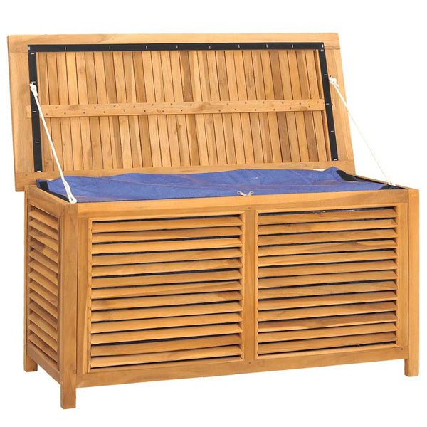 Teak Gartenbox mit Beutel 114 cm