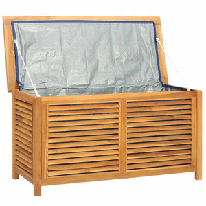 Teak Gartenbox mit Beutel 114 cm