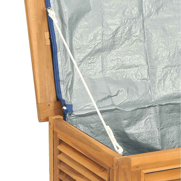 Teak Gartenbox mit Beutel 114 cm