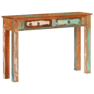 vidaXL Table console 110x30x75 cm en bois de récupération massif