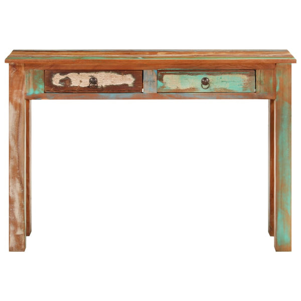 vidaXL Table console 110x30x75 cm en bois de récupération massif