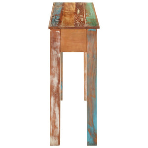 vidaXL Table console 110x30x75 cm en bois de récupération massif
