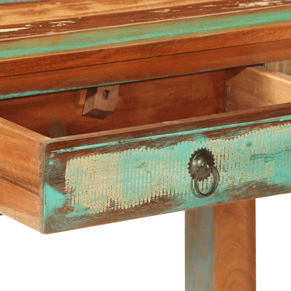 vidaXL Table console 110x30x75 cm en bois de récupération massif