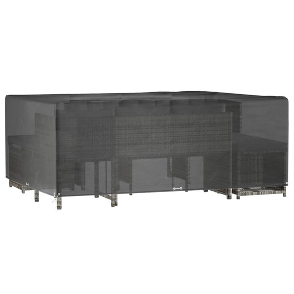 vidaXL Housse de meubles de jardin 16 œillets 300x250x90 cm rectangulaire
