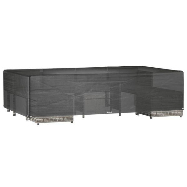 vidaXL Housse de mobilier de jardin 12 œillets 315x180x75 cm Rectangulaire