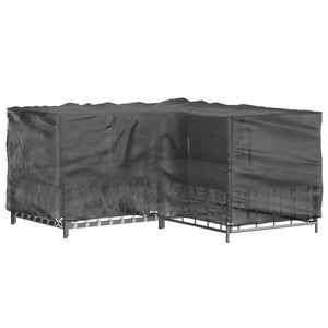 L-förmige Gartenmöbel Abdeckung 185x185x90 cm