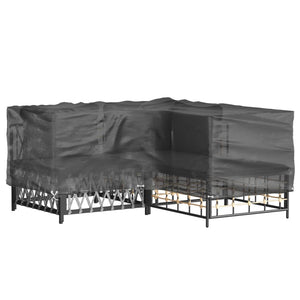 L-förmige Gartenmöbel Abdeckung 215x215x70 cm