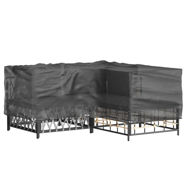 L-förmige Gartenmöbel Abdeckung 215x215x70 cm