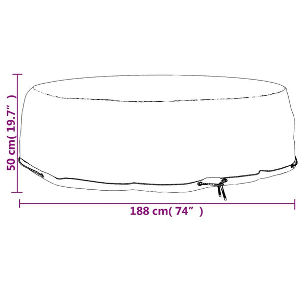 Lounge Insel Abdeckung Ø188x50cm