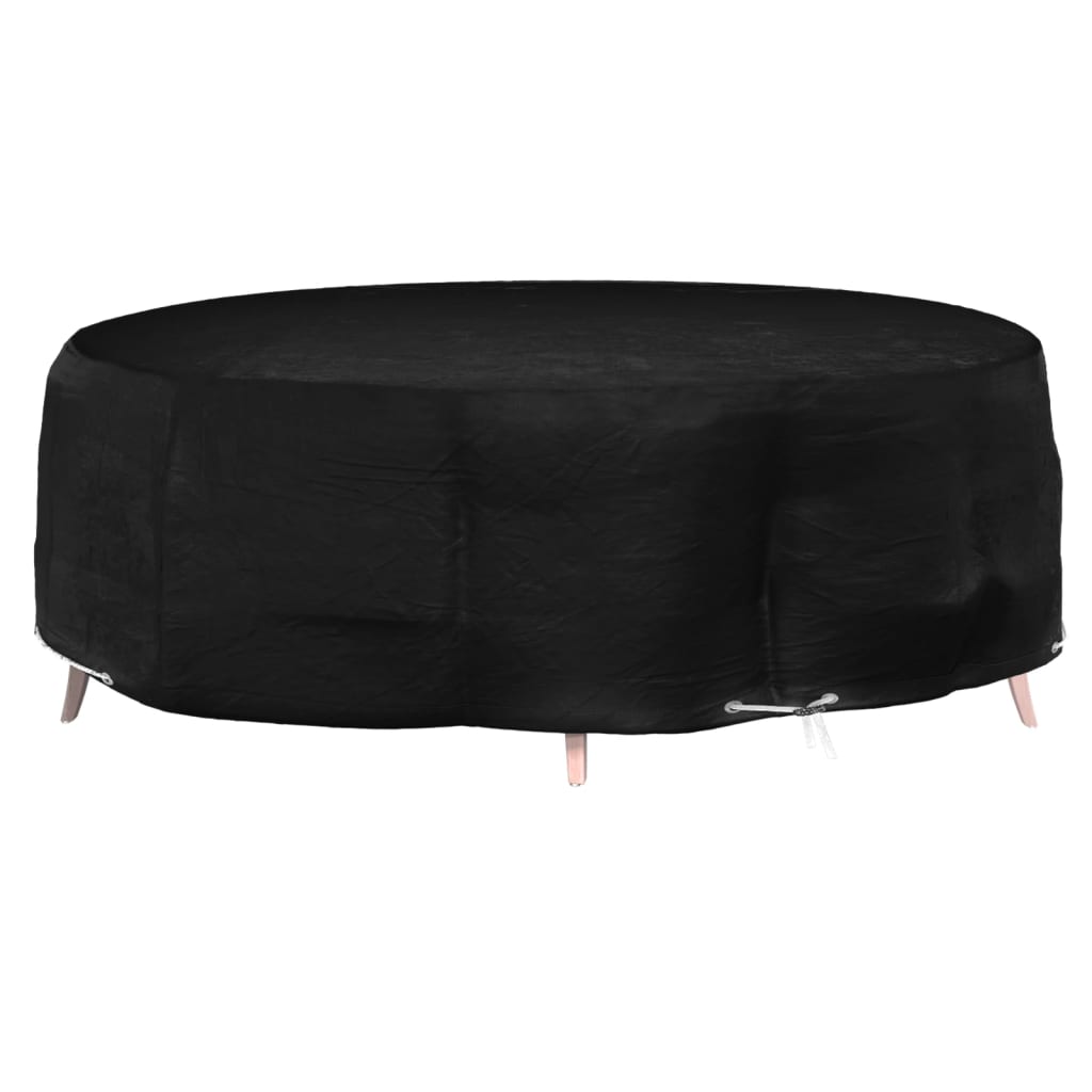 vidaXL Housse pour îlot de salon de jardin 10 œillets Ø236x67 cm Ronde