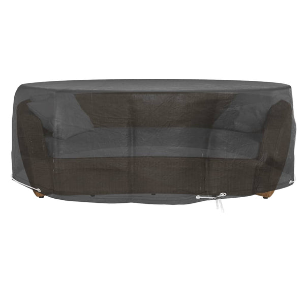 vidaXL Housse pour îlot de salon de jardin 10 œillets Ø236x67 cm Ronde