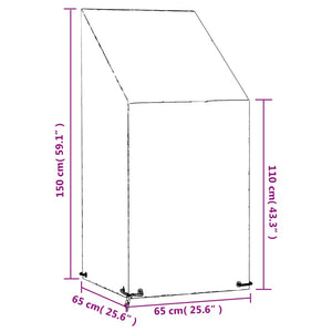 Gartenstuhl Abdeckung Wasserdicht 65x65x150cm