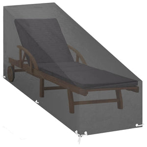 vidaXL Housse pour chaise longue 12 œillets 200x65x35/60 cm Polyéthylène