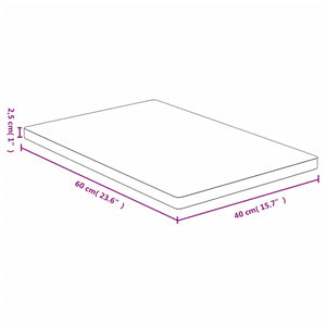 Tischplatte 40x60x2,5 cm Bambus