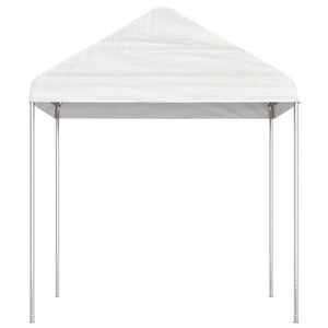 Pavillon mit Dach Weiß 6,69x2,28x2,69 m Polyethylen