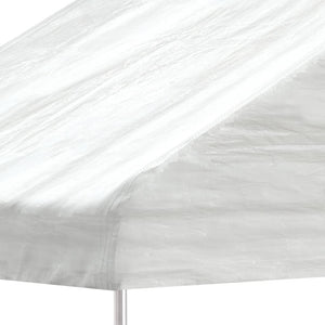 Pavillon mit Dach Weiß 20,07x2,28x2,69 m Polyethylen