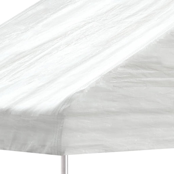 Pavillon mit Dach Weiß 11,15x5,88x3,75 m Polyethylen
