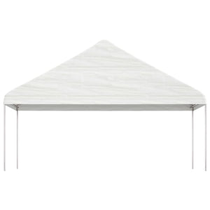 Pavillon mit Dach Weiß 20,07x5,88x3,75 m Polyethylen