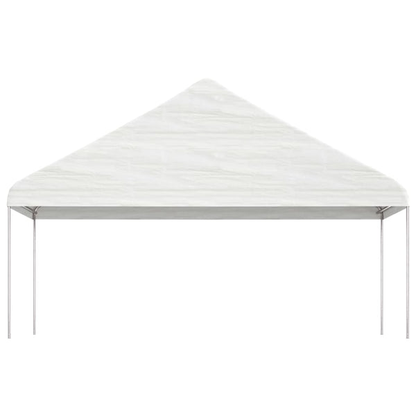 Pavillon mit Dach Weiß 20,07x5,88x3,75 m Polyethylen