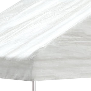 Pavillon mit Dach Weiß 20,07x5,88x3,75 m Polyethylen