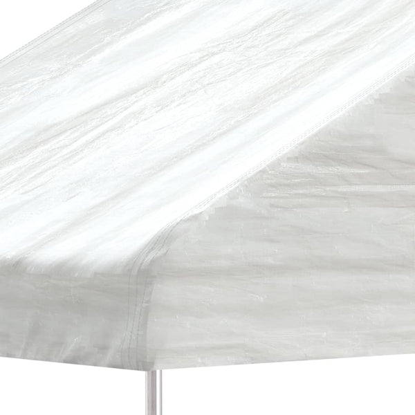 Pavillon mit Dach Weiß 20,07x5,88x3,75 m Polyethylen