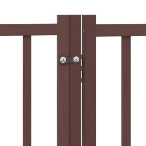 vidaXL Parc pour chien 15 éléments avec porte pliable marron 750 cm en bois de peuplier