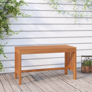 vidaXL Garden Bench 80 cm Solid Eucalyptus Wood
