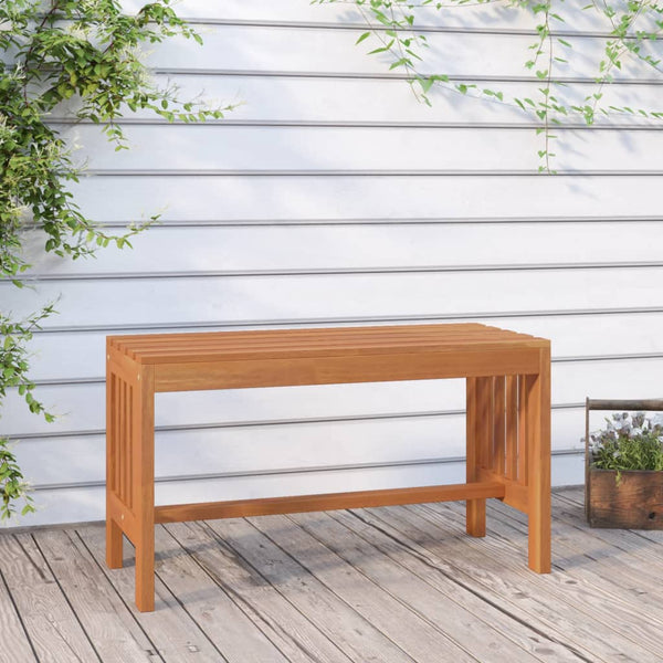 vidaXL Garden Bench 80 cm Solid Eucalyptus Wood