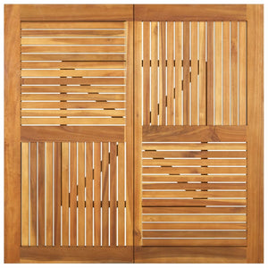 Gartentisch 110x110x75 cm Massivholz Akazie