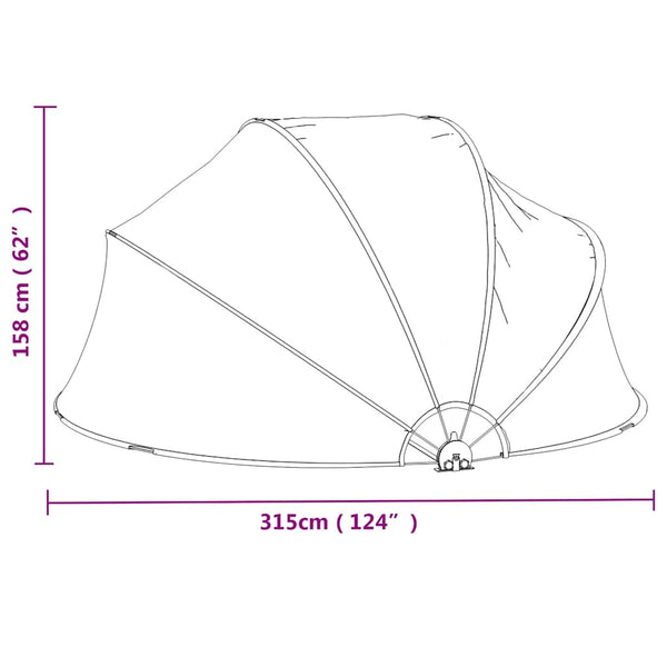 Pool Dome 315x158 cm