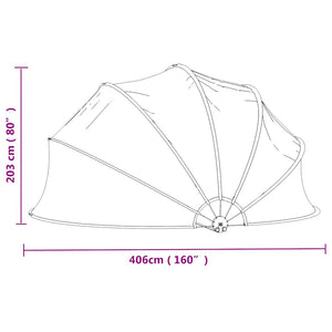 Pool Dome 406x203 cm