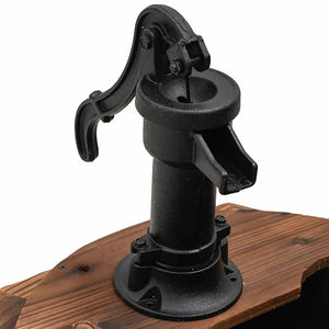 Gartenbrunnen mit Pumpe, Tannenholz
