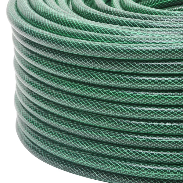 Gartenschlauch mit Kupplung-Set Grün 0,5" 100 m PVC
