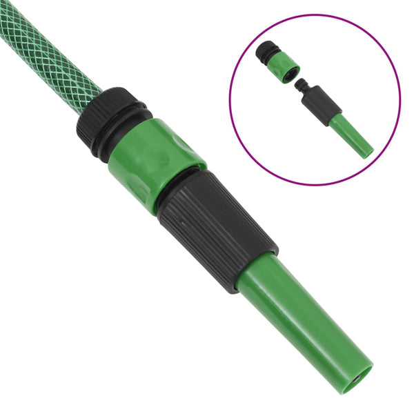 Gartenschlauch mit Kupplung-Set Grün 0,5" 100 m PVC