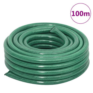 Gartenschlauch mit Kupplung-Set Grün 0,75" 100 m PVC