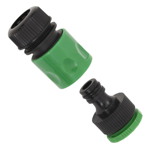 Gartenschlauch mit Kupplung-Set Grün 0,75" 100 m PVC