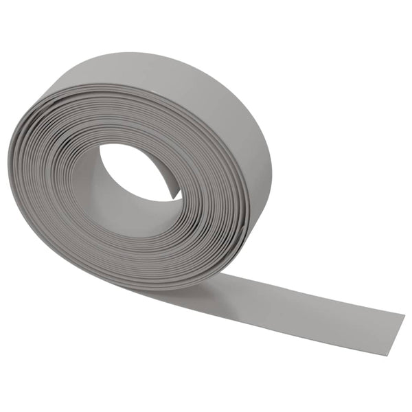 Rasenkanten 3 Stk. Grau 10 m 15 cm Polyethylen