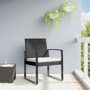 Garten Esszimmerstühle 2er Set Schwarz