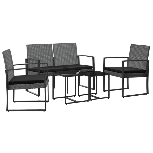 5-teilige Garten Essgruppe mit Kissen