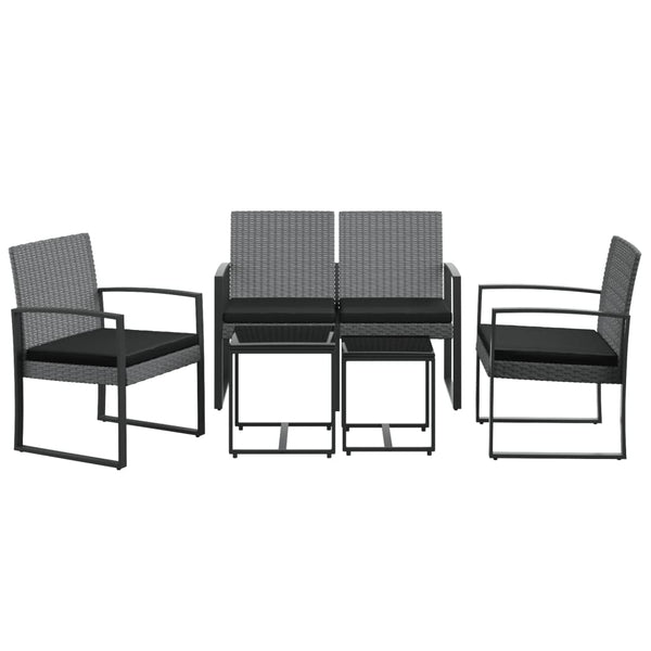 5-teilige Garten Essgruppe mit Kissen