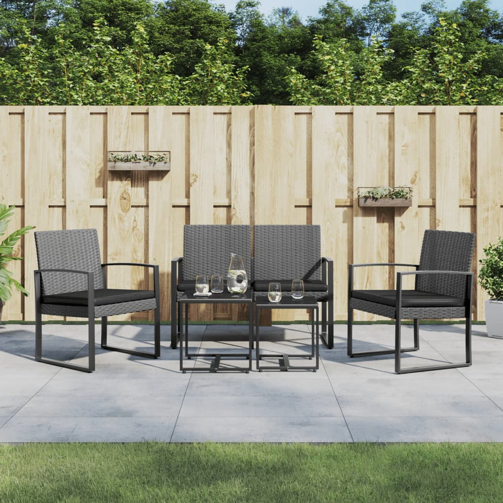 5-teilige Garten Essgruppe mit Kissen