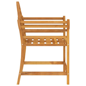 Teak Gartenstuhl Massivholz 88x60x92 cm