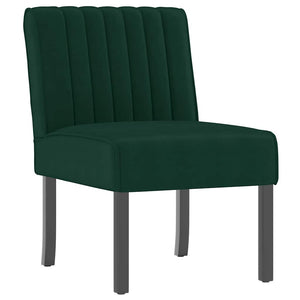 vidaXL Upholstered Chair Dark Green Velvet